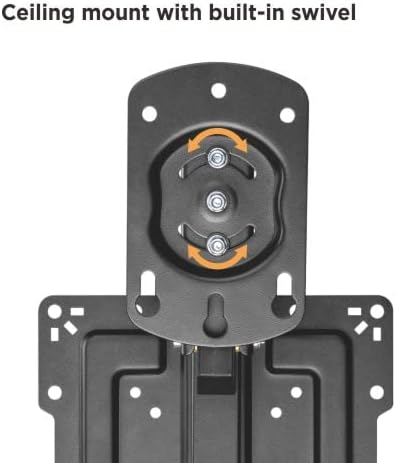 Mount Plus CM322 Flip Down TV and Monitor Roof Ceiling Mount, Fits 19 to 43 Inch Flat Screen, Height Adjustable, VESA