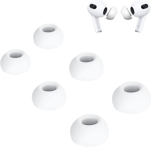 3 Pairs Ear Tips Replacement for Airpods Pro with Noise Reduction Hole, Soft Silicone Eartips Compatible with Airpods