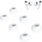 3 Pairs Ear Tips Replacement for Airpods Pro with Noise Reduction Hole, Soft Silicone Eartips Compatible with Airpods