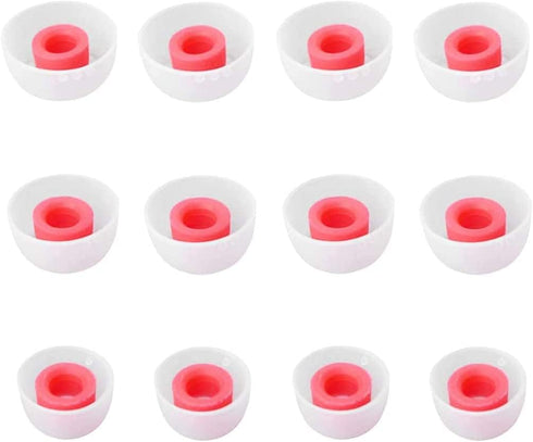 ALXCD Ear Tips for Soundcore Life A1 P2 Earbuds, 6 Pairs Soft Silicone Tips in S/M/L Sizes, White