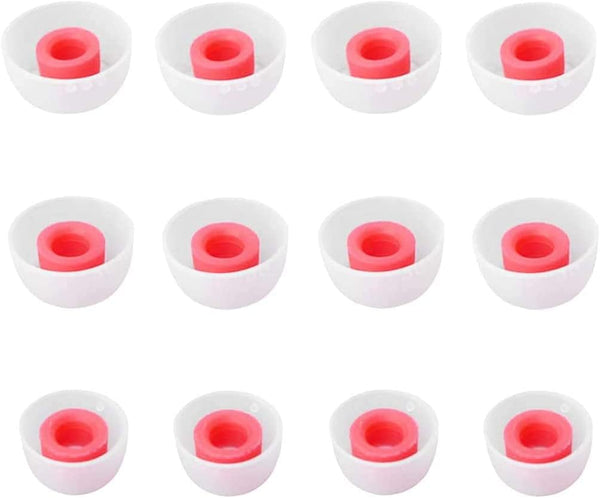 ALXCD Ear Tips for Soundcore Life A1 P2 Earbuds, 6 Pairs Soft Silicone Tips in S/M/L Sizes, White