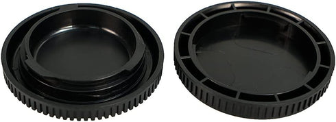 NIYI 2 Sets Camera Body Cap and Rear Lens Cap Cover Kit for M43 Micro Four Third Mount Camera and Lenses