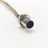 M12 12Pin Male Connector Cable - A Coded Straight Front Mount Cable, 1M Waterproof Male Aviation Socket