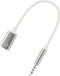 Tiosen 3.5mm Male to Type-C Female Audio Adapter Cable, White, Compatible with Smartphones,