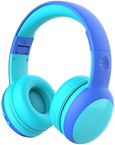 gorsun Bluetooth Kids Headphones, Wireless Headsets with 85dB Volume Limited, Stereo Over-Ear for Boys and Girls (Blue)