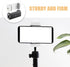 Uonlytech 2Pcs Tripod Phone Clip Holder Smartphone Mount for Live Streaming Photography Supports Landscape Portrait