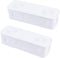 Gatuida 2 Pcs Cord Management Box, Desktop Organizer for Power Strips, Hider Box for Desk, TV, and Computer