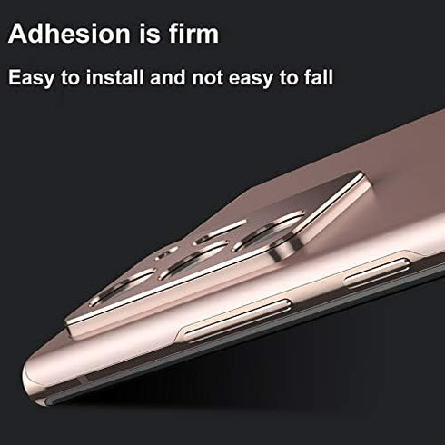 2 Pack Metal Camera Lens Protector for Samsung Note 20 Ultra, Full Coverage Case for Note20 Ultra 5G Camera Screen