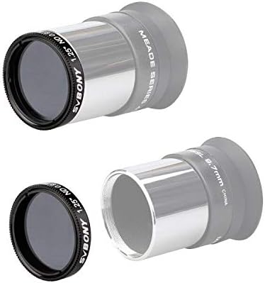 SVBONY SV139 1.25 inch Moon Filter 12.5% Transmission ND8 Neutral Density for Telescope Eyepiece