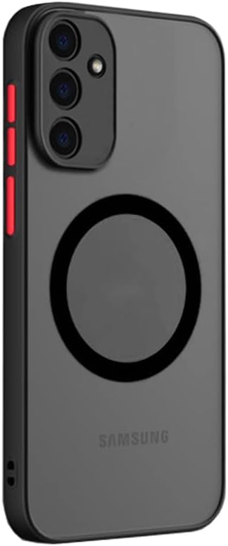 Samsung Galaxy A54 5G Case - Slim Black Magnetic Cover, Anti-Scratch, Shockproof, Magsafe Charger Support, Full Camera