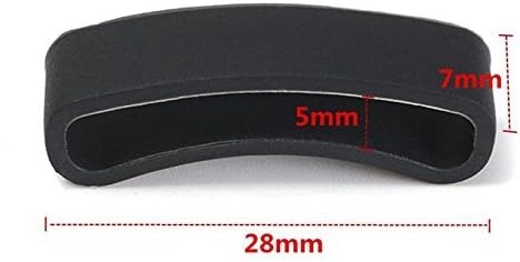 Strap Loop 2Pcs for Suunto Core - Rubber Clasp Ring Fastener Replacement for Watch Band
