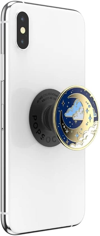 PopSockets Phone Grip with Expanding Kickstand: Enamel Fly Me To The Moon for Phone