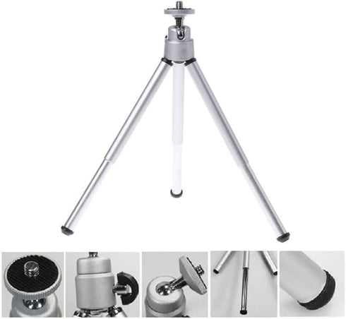 Reflex Camera 5.9-7.9in Lightweight Extendable Mini Tripod Aluminum Desktop Table Stand for Smartphone, GoPro, Webcam