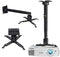 Coret Universal Projector Mount Adjustable Ceiling Wall Mount, Projector Extending Arms Mount for
