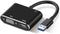 TIMEJONS USB A 3.0 to HDMI Adapter for Windows 4K@30hz, HDMI & VGA