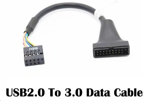 3 Pack USB 3.0 Header to USB 2.0 Motherboard Adapter, 19 Pin to 9 Pin Connector Cable for PC Computer Chassis
