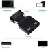 VGA to HDMI Converter 1080P Adapter with Audio Cable and USB Cable for PC Laptop to HDTV