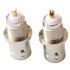 BNC Female Nut Bulkhead Panel Connector 20-Pack, Solder Jack Adapters for RG58 RG59 RG6 RF Coaxial Cable Welding