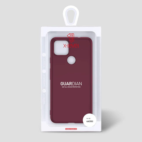 X-level Google Pixel 4a 5G Case, Thin Ultra Slim Fit Mobile Phone Case, Soft Flexible TPU, Light Coating Grip - Wine Red