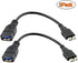 Seadream 2Pack USB 3.0 Micro-B Male to USB 3.0 A Female Host OTG Cable Adapter, 6.5 Inch (2pack)