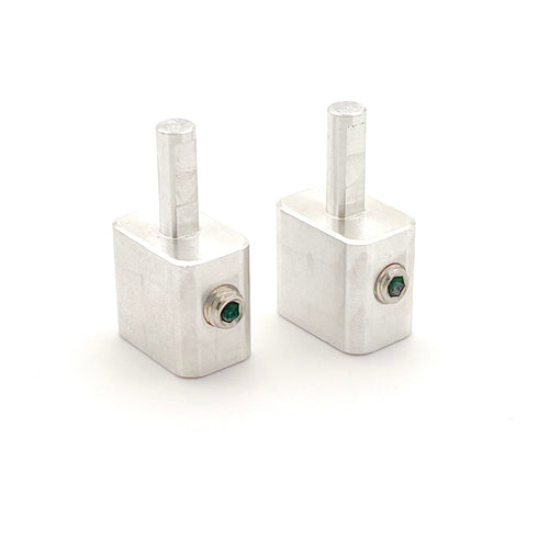 Pair of Aluminum Dual 8 Gauge to Single 8 Car Audio Dual Speaker Gauge Amplifier with Four Stainless Steel Screws