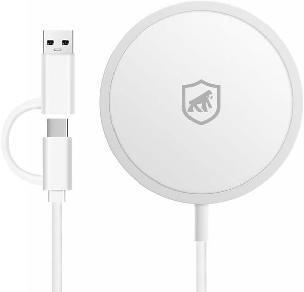 Magnetic Wireless Charger, Fast Recharging, 1M, Qi Standard Compatibility, Type-C Input