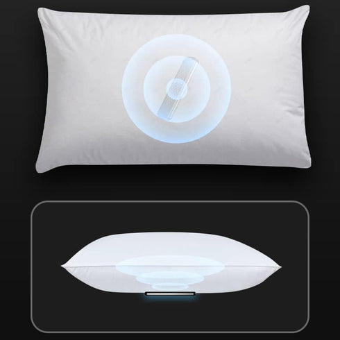 GNMDNR 3D Pillow Speaker Bone Conduction Wireless Bluetooth Sleep Aid,Compatible with White Noise Machine Stereo