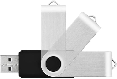 Generic 10 2 2.0 (10Pack 2GB) X GB USB Flash Drive USB Thumb Drive Memory Pen Stick Jump Drive Keychain Design Black