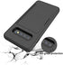 Asuwish Samsung Galaxy S10 Phone Case with Tempered Glass Screen Protector, Credit Card Holder Stand, Slim Hybrid Cell