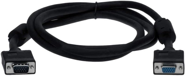 SF Cable, 3ft HD15 SVGA M/F Monitor Extension Cable with Ferrite Bead