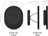 Sinjimoru Magnetic Phone Grip, Magnetic Phone Holder Compatible with MagSafe Stand, Ensuring Finger Comfort for iPhone