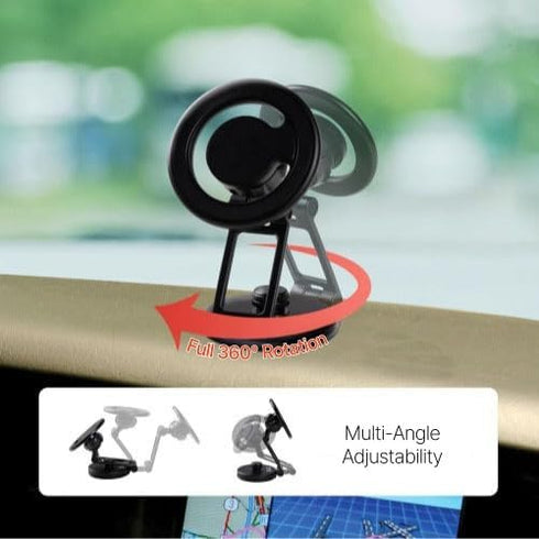 OLG 4000G 360 180 MagSafe Compatible Magnetic Car Phone Holder Premium Metal, Strong, Rotation, Angle & Head Adjust