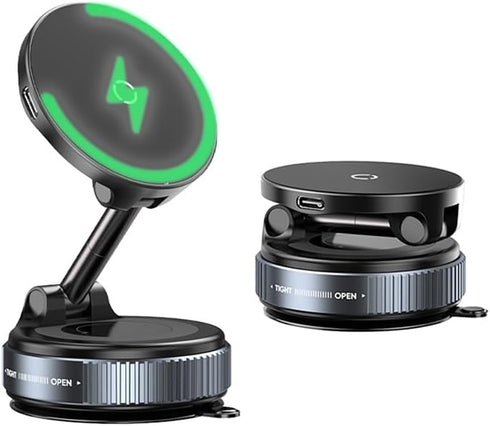 Generic 360 Rotating Magnetic Charger Phone Holder Foldable Magnetic Vacuum Phone Holder with