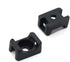 (100 Pack) Black 4.5mm Cable Tie Mount Base, Saddle Type Mount Screw Wire Bundle Holder