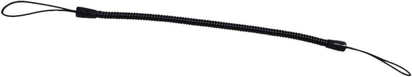 Kang Yuan Black Elastic Tether Lanyards - 50 pcs Stylus Pens Coil Strap Tablet/Touchscreen Tether with Top Port
