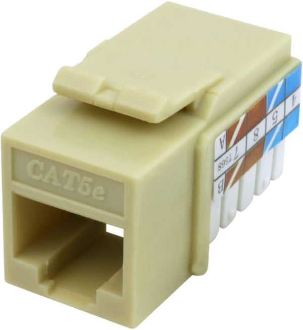 Cat5e Keystone Jack Insert, Ivory