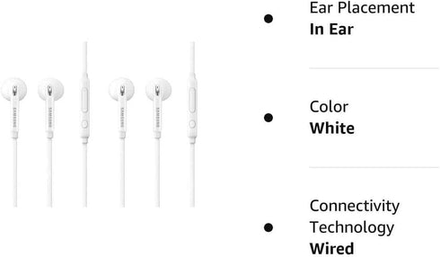 Wired 3.5mm Headset with Microphone for Samsung Galaxy Tab A7 Lite/A8, Compatible with EO-EG920LW (2 Pack)