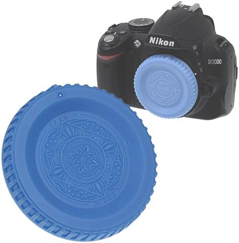Fotodiox Blue Designer Body Cap - Compatible with Nikon F-Mount Cameras