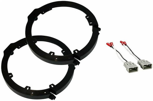 TEAMWILL 2 Pairs Car Speaker Adapter Board and Wiring Harness Connector for Honda-Civic 6.5"