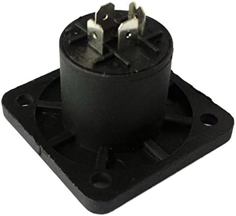 CESS Speaker Jack Twist Lock 4 Pole Square (Rectangle) - Speakon Female Socket Panel/Chassis Mount (10 Pack)