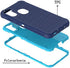 Samsung Galaxy A11 Phone Case, Cobalt Blue/Blue, Heavy Duty 3 Layer Shock Proof Protective Cover with HD Screen