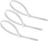 URBEST 100 Pcs 4 Inch Self Locking Nylon Zip Ties, Cable Fasten Wrap (White)