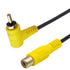 Elbow (15cm 2PCS) RCA Audio Cable Gold-Plated RCA line Lotus Male and Female Extension Lotus AV Video Cable Projector