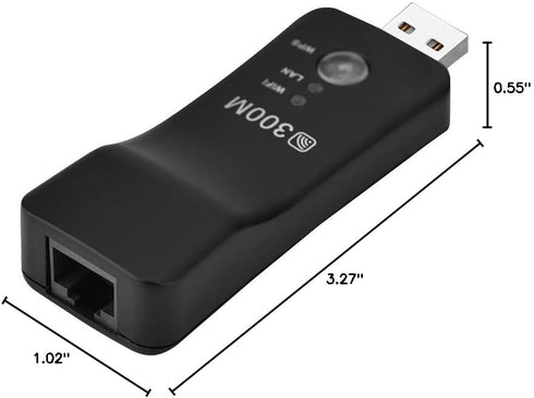 Tosuny 300M Mini WiFi Range Extender, High Speed USB Wireless Repeater WiFi Booster Signal Amplifier for Smart TV