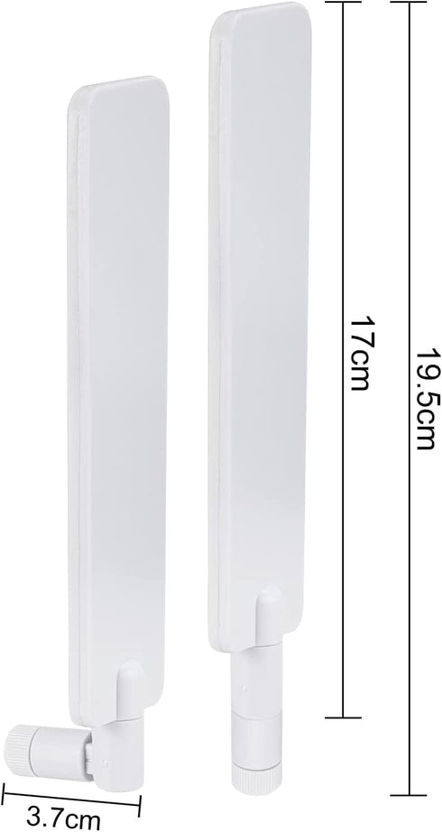 4G 5G LTE Antenna 9dBi SMA Male Cellular White SMA Antenna for Wireless CPE Router Hotspot Cellular Gateway Industrial IoT Router Trail Game Camera Outdoor Security Camera 4Pack