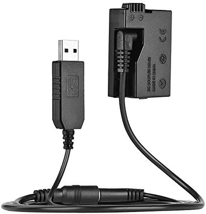 Andoer DR-E8 Dummy Battery - DC Power Bank USB Adapter Cable Replacement for Canon EOS DSLR Cameras