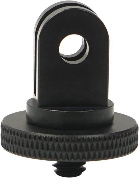 Mini Tripod Mount Adapter, Aluminum Alloy CNC 1/4 Screw Head for GoPro Hero 8 7 6 5, DJI, Sony, EKEN Camera Accessories