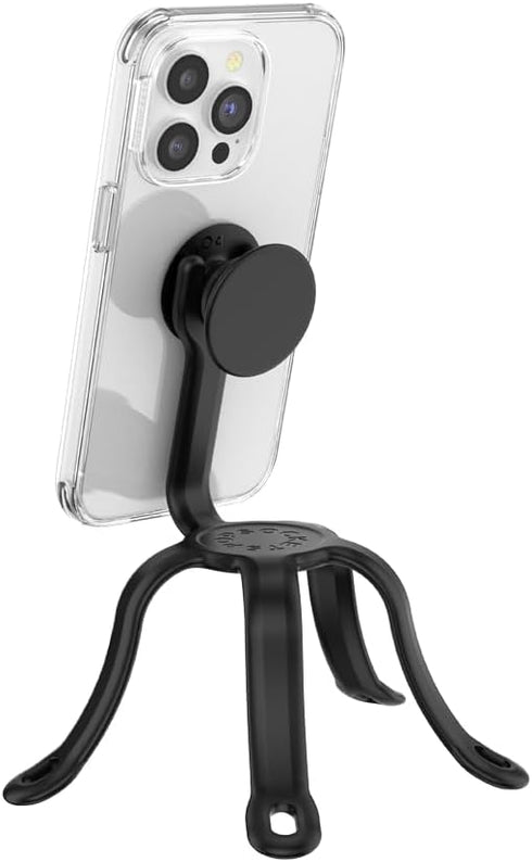 PopSockets Flexible Phone Mount & Stand, Phone Tripod Mount, Universal Device Mount - Black small