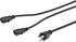 Monoprice Power Cord Splitter | NEMA 5-15P to 2X IEC 60320 C13, 10 Amp, 6 Feet, Black