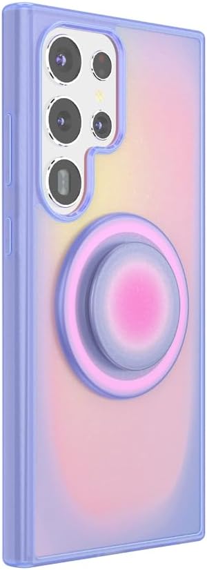 PopSockets S24 Samsung Galaxy Ultra Phone Case Compatible with MagSafe, Purple - Aura